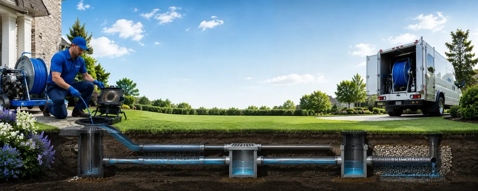 Outdoor drain cleaning information for Arlington, IL